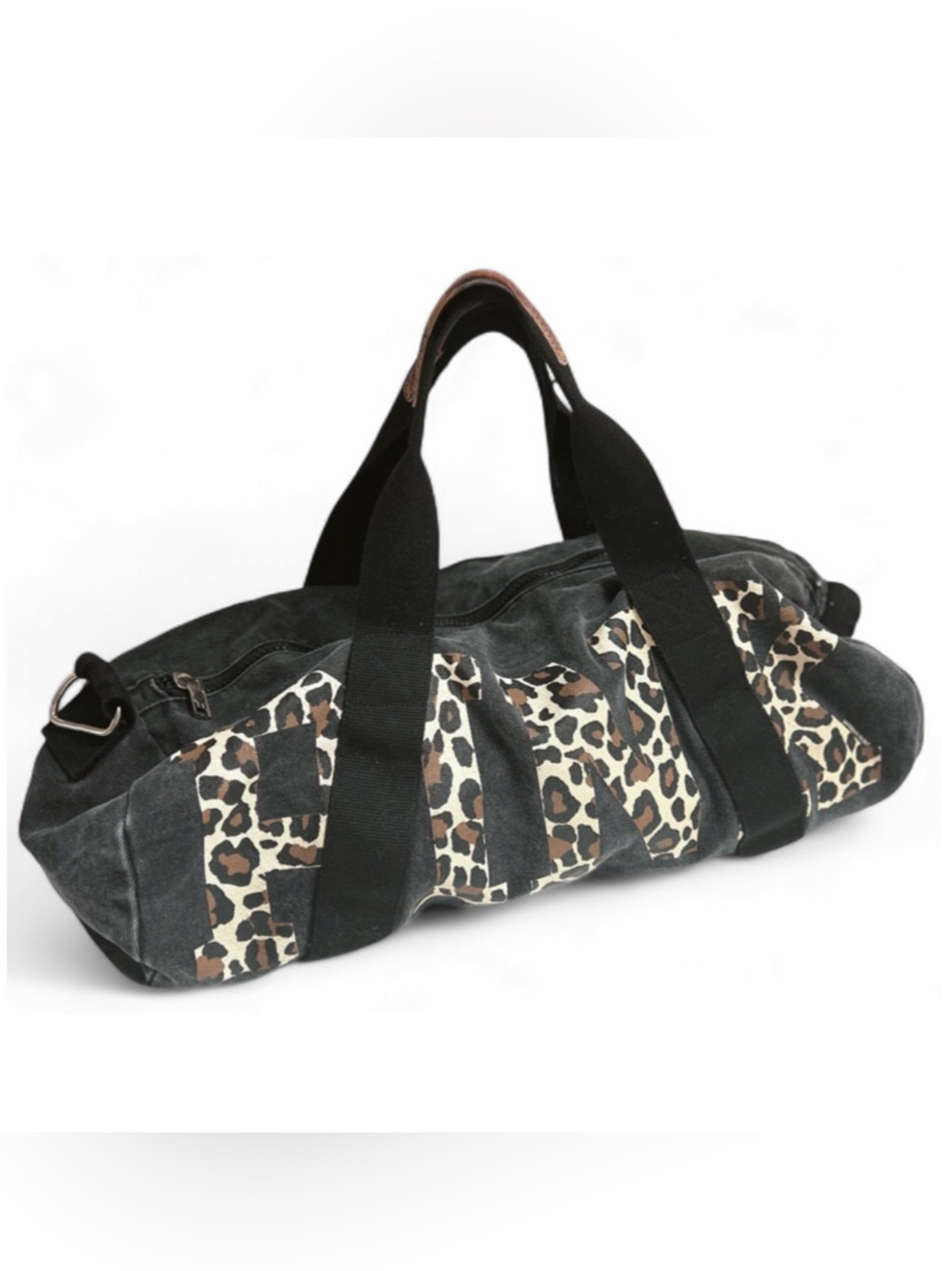 2008 Vintage VS PINK | RARE Leopard Duffle/Travel Weekender Bag